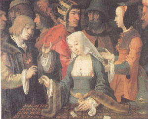 Lucas van Leyden The Fortune Teller (mk05)